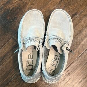 Hey Dude Suede Gray Shoes 10 GUC